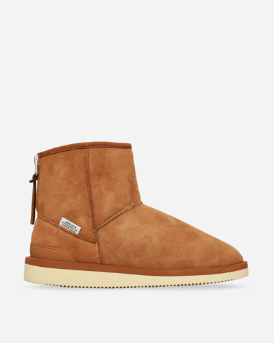 Suicoke Shearling-lined Suede Ankle Boots In Brown