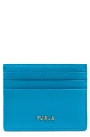 Furla Classic Business Card Case In Ciano