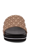 Linea Paolo Leah Slide Sandal In Taupe Fabric