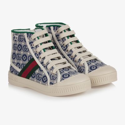 Gucci Blue High-top Trainers
