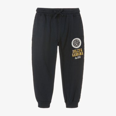 Dolce & Gabbana Kids' Boys Navy Blue Logo Joggers