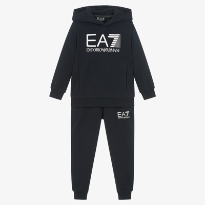 Ea7 Kids'  Emporio Armani Boys Cotton Logo  Tracksuit