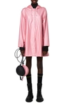 Rains Waterproof Hooded Rain Jacket In Pink Sky