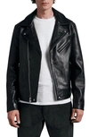 Rag & Bone Buzz Leather Biker Jacket In Black