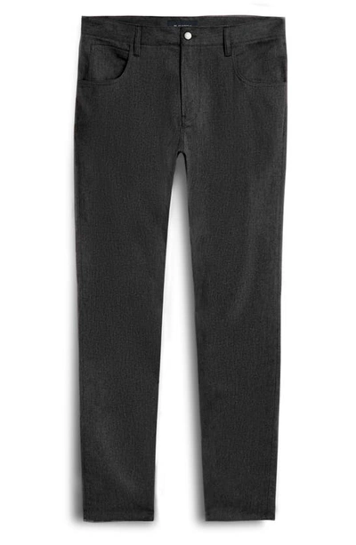 Bugatchi Stretch Cotton Trousers In Anthracite
