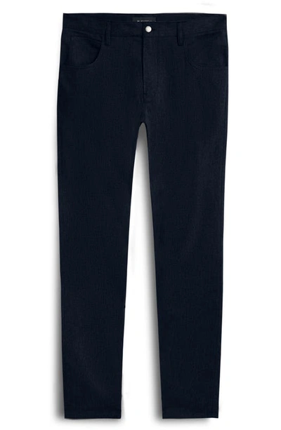 Bugatchi Stretch Cotton Pants In Navy