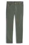 Bugatchi Stretch Cotton Pants In Olive