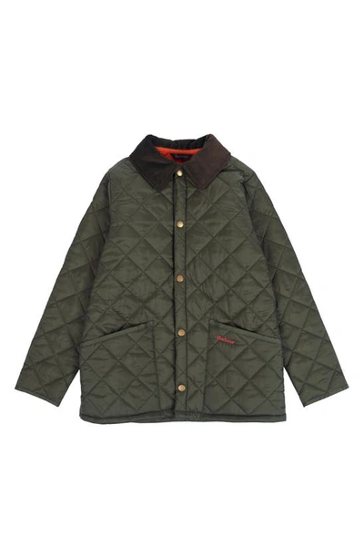 Barbour Kids' Little Boy's & Boy's Liddesdale Quilted Jacket In Olive