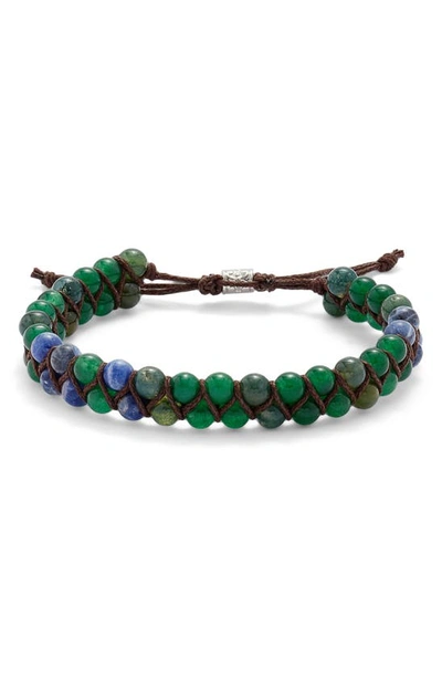 Nordstrom Wrapped Bead Bracelet In Blue- Green- Brown
