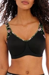 Freya Sonic Underwire Sports Bra In Jungle Black