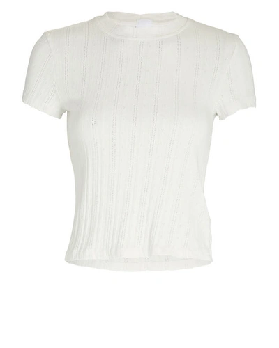 Re/done White Cotton T-shirt