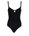 NIGHT NIGHT BY JONATHAN SIMKHAI TESSI CUT-OUT JERSEY BODYSUIT