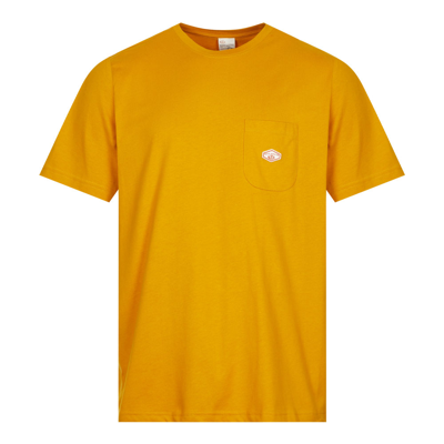 Nudie Jeans Leffe Logo-appliquéd Cotton-jersey T-shirt In Orange
