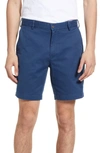 Peter Millar Pilot Slim-fit Stretch-pima Cotton-twill Shorts In Blue
