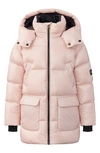 Mackage Unisex Detachable Hood Down Kennie Jacket - Big Kid In Petal