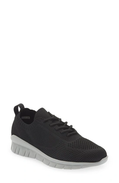 Naot Galaxy Sneaker In Black Knit W. Gray Sole