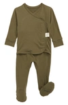 Bonsie Kids' Baby Skin To Skin Footie In Oliveyou