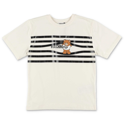 Moschino Teddy Bear White Cotton Jersey  T-shirt