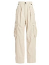 The Mannei High-rise Tapered Jeans In White