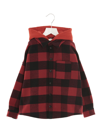 Palm Angels Checked Cotton Shirt Jacket In Multicolor