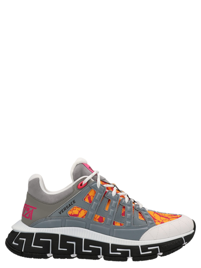 Versace Trigreca Low-top Sneakers In Multicolor