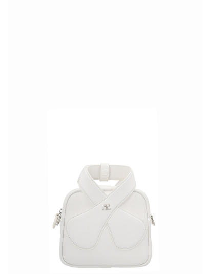 Courrges 'sac Loop' Handbag In White