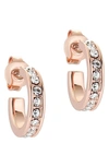 Ted Baker Seenita Nano Huggie Hoop Earrings In Rose Gold