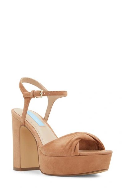 Draper James Paloma Platform Sandal In Light Brown