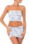 EDIKTED DELFT PRINT TUBE TOP