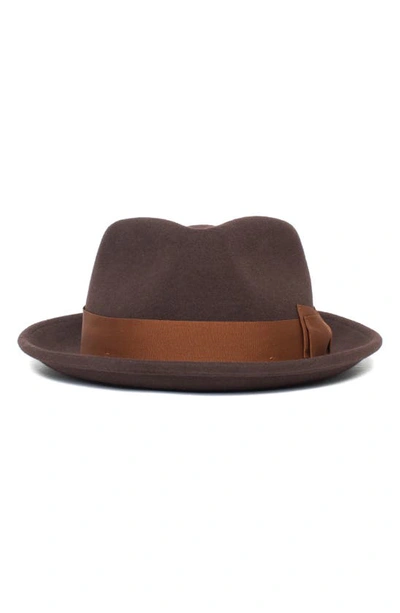 Goorin Bros Fabyan Park Wool Pork Pie Hat In Brown