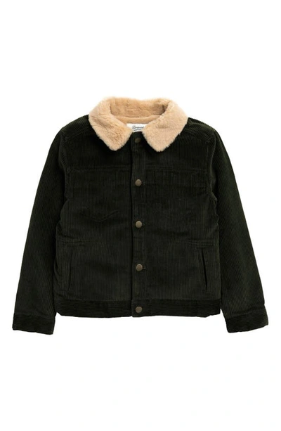 Bonpoint Kids' Bruce Bomber Jacket Vert Bronze In Vert Bronze 049