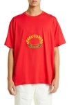 BURBERRY PURLEY EMBROIDERED STRETCH COTTON LOGO TEE