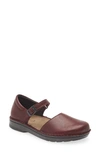 Naot Catania Mary Jane Flat In Soft Bordeaux Leather