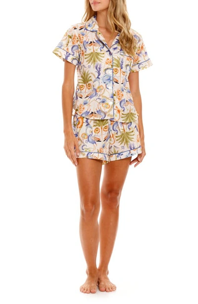 The Lazy Poet Nina Jungle Short Pyjamas In Blue