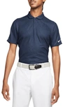 Nike Tiger Woods Dri-fit Adv Golf Polo Shirt In Obsidian,thunder Blue,white