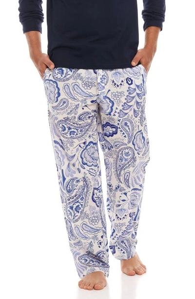 The Lazy Poet Drew Persian Pyjama Trousers In Blue