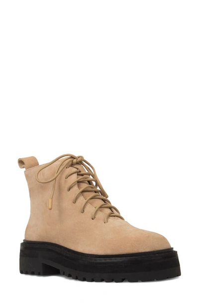 Black Suede Studio Duluth Suede Lace-up Boots In Porcini Suede