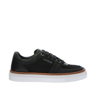 A.testoni Anz-p A. Testoni Sneakers In Black