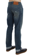 ACHT ACHT BLUE WASH COTTON DENIM REGULAR FIT MEN'S JEANS