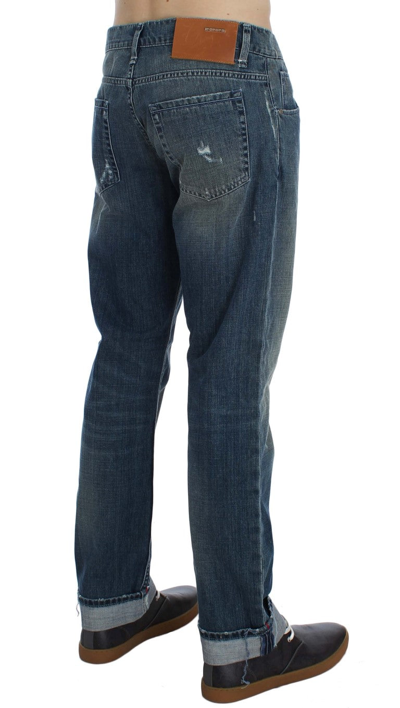 Acht Wash Cotton Denim Regular Fit Jeans In Blue