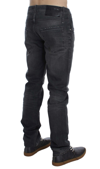 ACHT ACHT GRAY COTTON REGULAR LOW FIT MEN'S JEANS