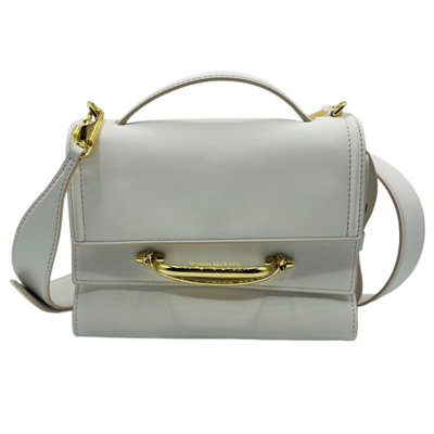 Alexander Mcqueen Women's The Story Ivory Leather Cross-body Bag
