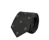 ALEXANDER MCQUEEN ALEXANDER MCQUEEN MEN'S BROWN SKULL POLKA DOT SILK TIE 184303 2065 (5 CM)