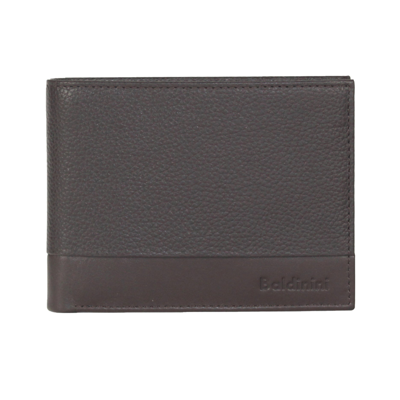 Baldinini Percy Bi-fold Wallet In Marrone