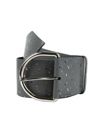 Balenciaga Women's Dark Grey Linoleum Wide Belt (80 / 32) In Dark Grey
