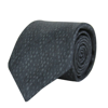 BOTTEGA VENETA BOTTEGA VENETA MEN'S DOT PRINT BLACK / GRAY COTTON SILK LEOPARD TIE 355737 1062