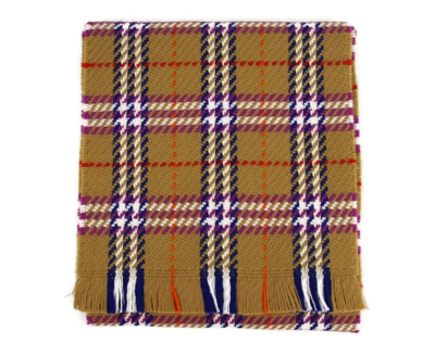 Burberry Women's Antique Multicolour Vintage Check Extra Fine Merino Wool Scarf In Multicolor