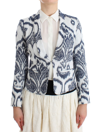 CHRISTIAN PELLIZZARI CHRISTIAN PELLIZZARI ELEGANT TWO-TONE BLUE SHORT WOMEN'S BLAZER