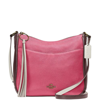 COACH COACH 38696 CHAISE POLISHED PEBBLE COLORBLOCK LEATHER CROSSBODY MESSENGER BAG