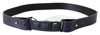 Costume National Black Leather Normal Logo Buckle Waist Belt In Black
